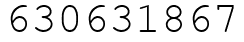 Число 630631867.