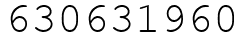 Число 630631960.