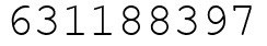 Число 631188397.