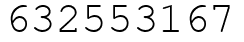 Число 632553167.