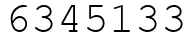 Число 6345133.