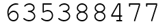 Число 635388477.