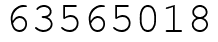 Число 63565018.
