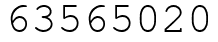 Число 63565020.