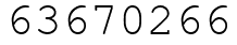 Число 63670266.