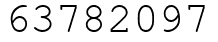 Число 63782097.
