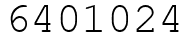 Число 6401024.