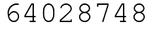 Число 64028748.