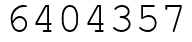 Число 6404357.