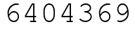 Число 6404369.