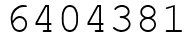 Число 6404381.