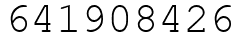 Число 641908426.