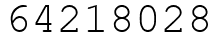 Число 64218028.