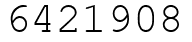 Число 6421908.