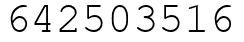 Число 642503516.