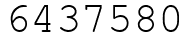 Число 6437580.
