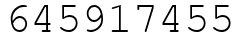 Число 645917455.