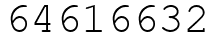 Число 64616632.
