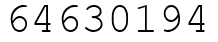 Число 64630194.