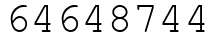 Число 64648744.
