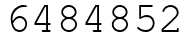 Число 6484852.