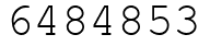 Число 6484853.