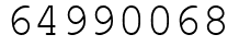 Число 64990068.