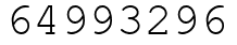 Число 64993296.