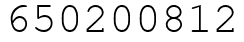 Число 650200812.