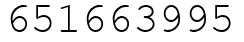 Число 651663995.