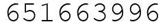 Число 651663996.