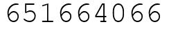 Число 651664066.