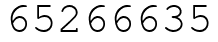 Число 65266635.
