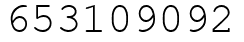 Число 653109092.