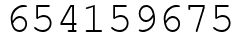 Число 654159675.