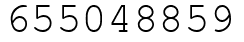 Число 655048859.