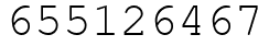 Число 655126467.