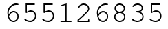 Число 655126835.