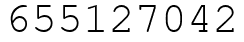Число 655127042.