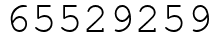 Число 65529259.