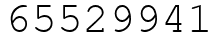 Число 65529941.