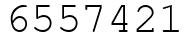 Число 6557421.