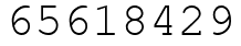 Число 65618429.