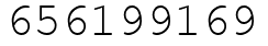 Число 656199169.