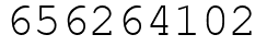 Число 656264102.