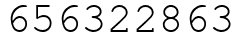 Число 656322863.