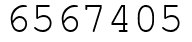 Число 6567405.