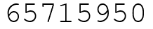 Число 65715950.