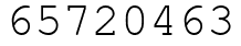 Число 65720463.