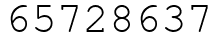 Число 65728637.